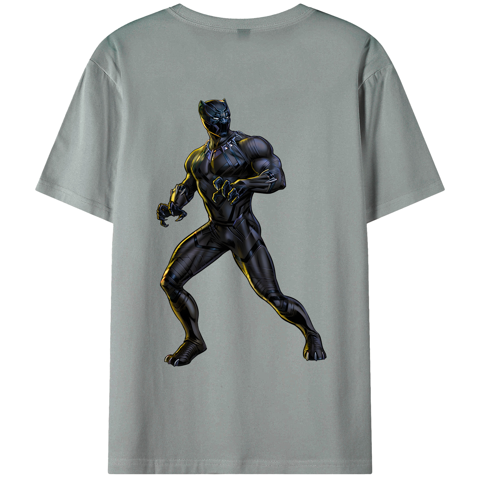 （画像用） アベンジャーズ The Avengers 綿100％ メンズ半袖Tシャツ（バックプリント） 通気性